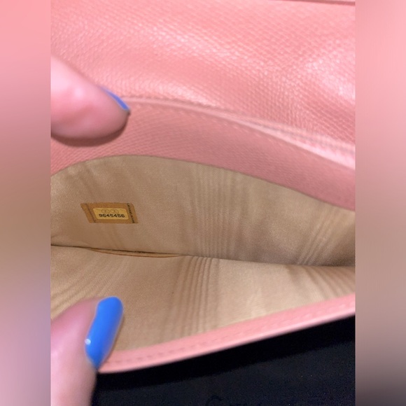 Chanel Vintage Pink Caviar Leather Authentic Bifold Long Wallet EC - Picture 4 of 9